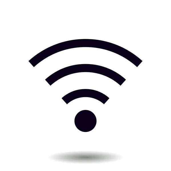 Wifi Sembolü Vektör Kablosuz Kutsal Kişilerin Resmi Düz Tasarım Stili — Stok Vektör