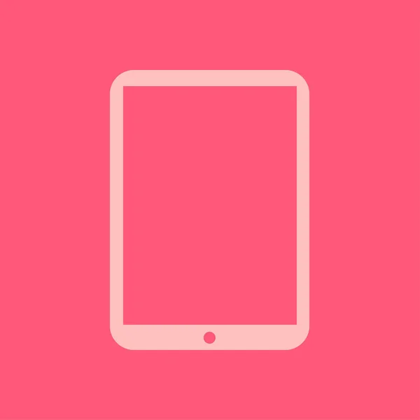 Modern Digital Tablet Icon Flat Design Icon — Stock Vector