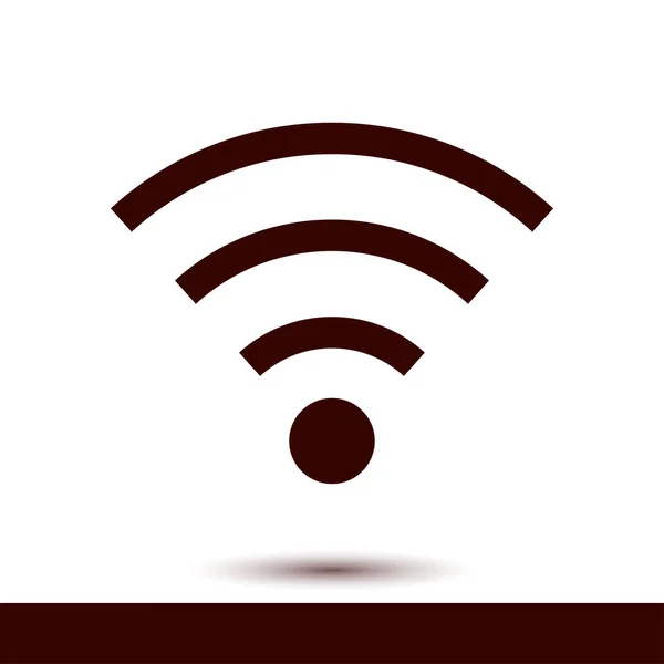 Wifi Sembolü Vektör Kablosuz Kutsal Kişilerin Resmi Düz Tasarım Stili — Stok Vektör