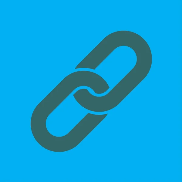Hubungkan Simbol Link Icon Chain Tunggal Tautan Ikon Sumber - Stok Vektor