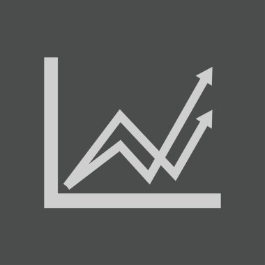 Grafik grafik simgesi. Diyagram sembolü. Renk vektör illüstrasyonu