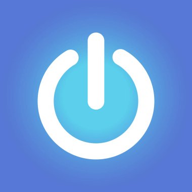 Güç işareti simgesi. Vektör çizim