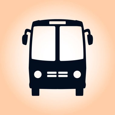 Otobüs simgesi. Lokomotif sembolü. Uluslararası Turizm trafik. Rahat Araçlar.