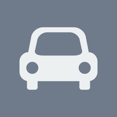 Taşıma simgesi. Araba işareti. Teslimat taşıma sembolü.