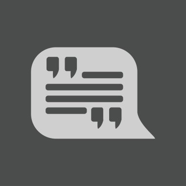 Soyut konuşma balonu sembolü. Teklif simgesi. . Doğrudan belirti işareti.