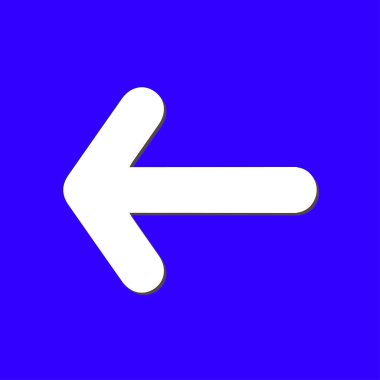 Ok simgesi. Kara navigasyonu için işaretçi yönünü.