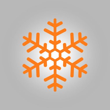 Kar tanesi simgesi. Yılbaşı Dekorasyonu. Tüm Noel ve yeni yıl kutlamak için.