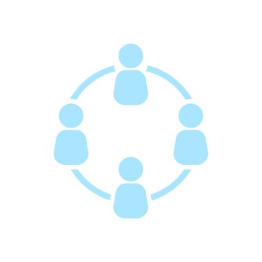 İletişim konsepti. Sosyal ağ tek simgesi. Küresel teknoloji İş dünyasındaki sosyal bağlantılar ağı.