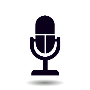 Hoparlör simgesi. Canlı müzik işareti. Düz tasarım stili. 