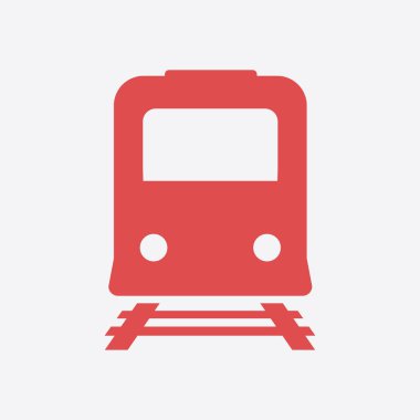 Tren simgesi. Metro sembolü. Tren istasyonu işareti.