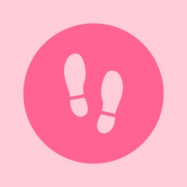 Ayak ayakkabılar simge siyah Künye. Düz tasarım stili.