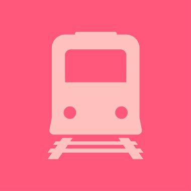 Tren simgesi. Metro sembolü. Tren istasyonu işareti.