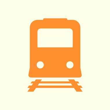 Tren simgesi. Metro sembolü. Tren istasyonu işareti.