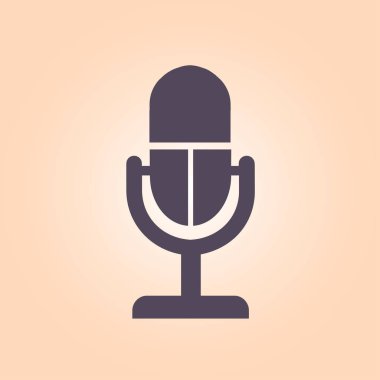 Hoparlör simgesi. Canlı müzik işareti. Düz tasarım stili. 