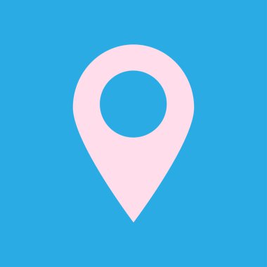 Basit gezinme simgesi, vektör illüstrasyonu