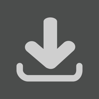 Simgesini indirin. Düğme yükleyin. Düz tasarım stili.