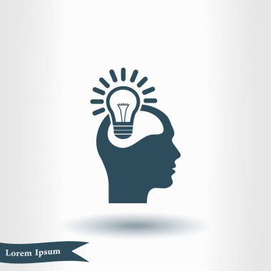Yaratıcı fikirler ampul kavramı. Fikirler simgesi.