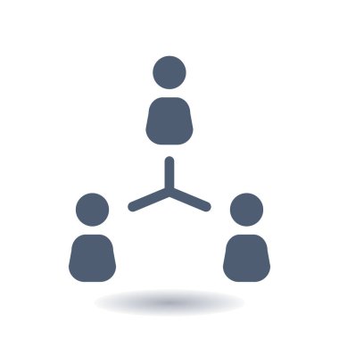 İletişim kavramı, vektör çizim basit simgesi