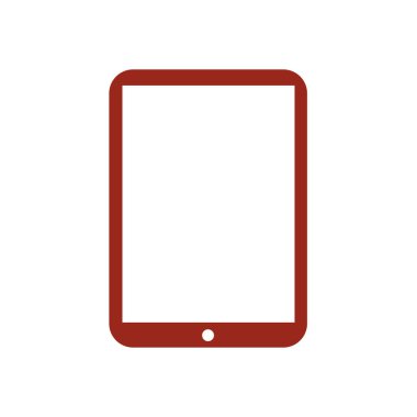 Modern dijital tablet Pc simgesi. Düz tasarım simgesi. 