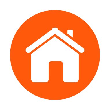 Düz tasarım stili vektör ev simgesini.