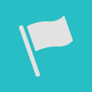 Bayrak işaretçi işareti simgesi.