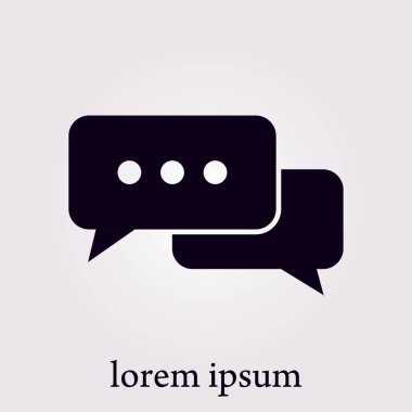 İletişim vektör çizim simgesi. Düz tasarım stili.