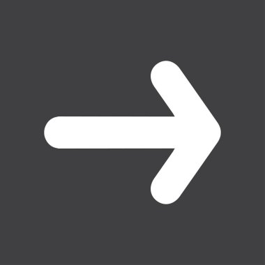 Ok simgesi. Kara navigasyonu için işaretçi yönünü.