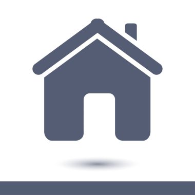 Düz tasarım stili vektör ev simgesini.