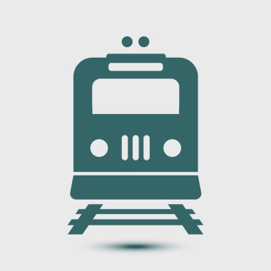 Tren simgesi. Metro sembolü. Tren istasyonu işareti.