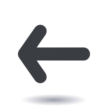 Ok simgesi. Kara navigasyonu için işaretçi yönünü.