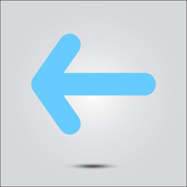 Ok simgesi. Kara navigasyonu için işaretçi yönünü.