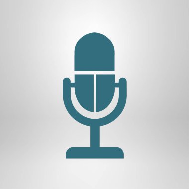Mikrofon işareti simgesi.