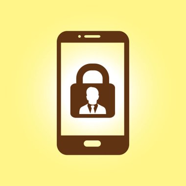 Internet güvenlik kavramı simgesi. Kimlik ve koruma simgesi.