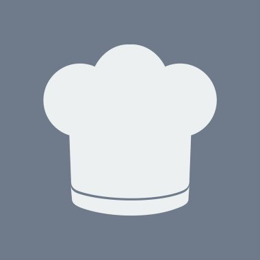 Chef şapka işareti simgesi. Şapka pişirme sembolü.