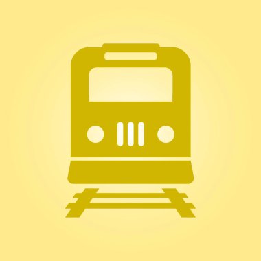 Tren simgesi. Metro sembolü. Tren istasyonu işareti.