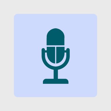 Hoparlör simgesi. Canlı müzik işareti. Düz tasarım stili. 