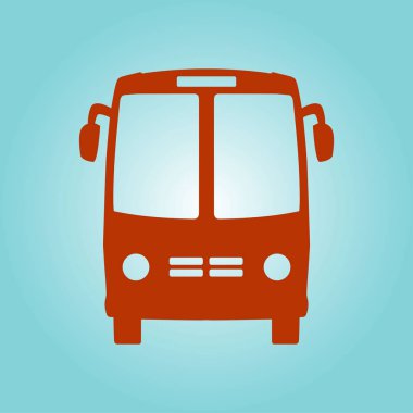 Otobüs simgesi. Lokomotif sembolü. Uluslararası Turizm trafik. Rahat Araçlar.