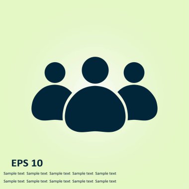 Takım iş simgesi. Ofis çalışanları ve iş takım.