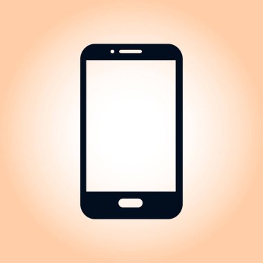Akıllı telefon simgesinin vektör illüstrasyonu 