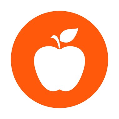 Elma simgesi. Sağlıklı gıda kavramı. Naturopathy sembolü.