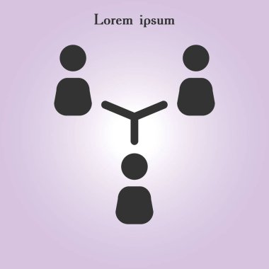 İletişim kavramı, vektör çizim basit simgesi