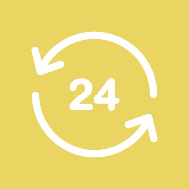 Saat saat etrafında bir gün simgesini açın. Rozet-saat çalışma süresi.