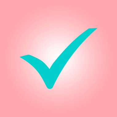 Basit işaretleme simgesi, vektör illüstrasyonu