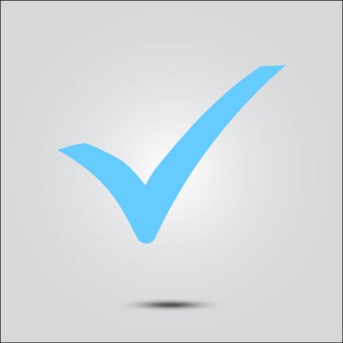 Basit işaretleme simgesi, vektör illüstrasyonu