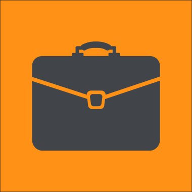 Evrak çantası ikonu, vektör illüstrasyonu. düz tasarım biçimi 