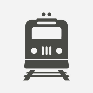 Tren simgesi. Metro sembolü. Tren istasyonu işareti.