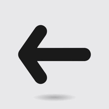 Ok simgesi. Kara navigasyonu için işaretçi yönünü.