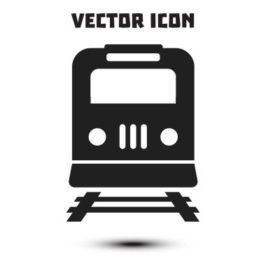 Tren simgesi. Metro sembolü. Tren istasyonu işareti.