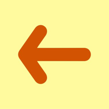 Ok simgesi. Kara navigasyonu için işaretçi yönünü.