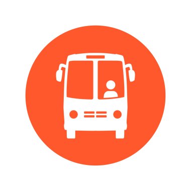 Otobüs simgesi. Lokomotif sembolü. Uluslararası Turizm trafik. Rahat Araçlar.